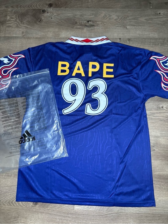 Bape Other - Bape SIZE L Blue '93 Graphic Jersey with Yellow Lettering